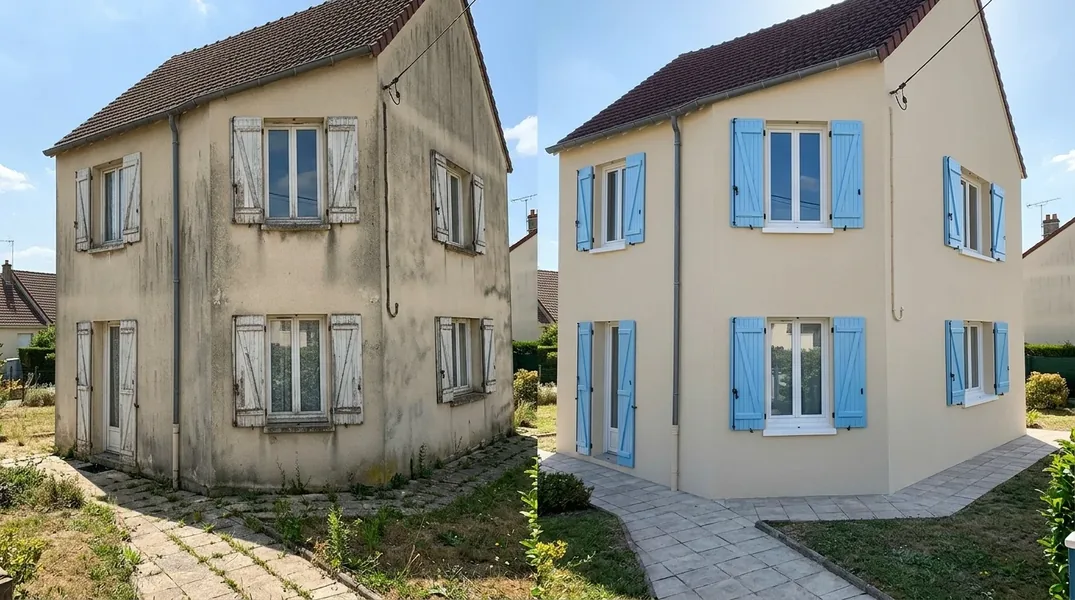 Résultat ravalement de façade au Mans — Ravalement Le Mans