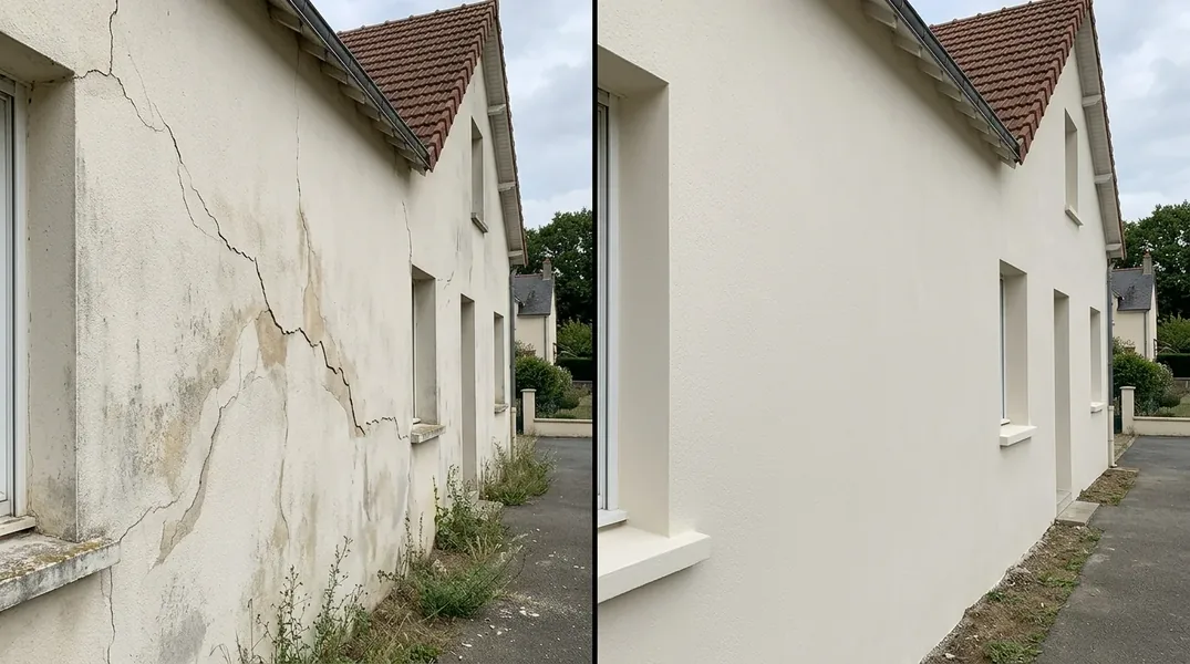 Résultat ravalement de façade au Mans — Ravalement Le Mans
